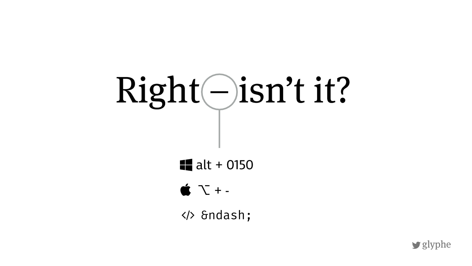 Em dash in Russian typography, Russian keyboard shortcut on Mac: alt + -