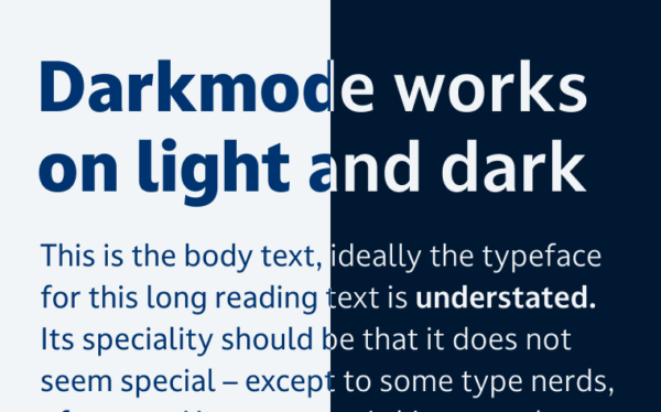 Darkmode works on light and dark