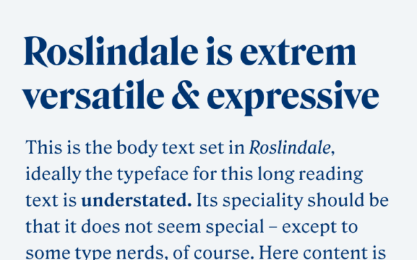 Roslindale is extrem versatile & expressive