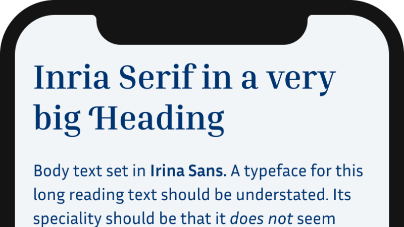 Inria Serif and Inria Sans