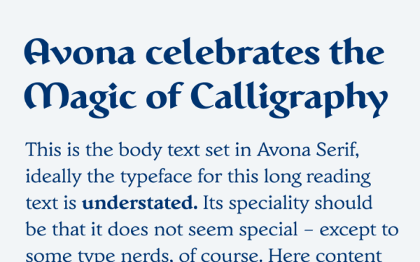 Avona celebrates the Magic of Calligraphy