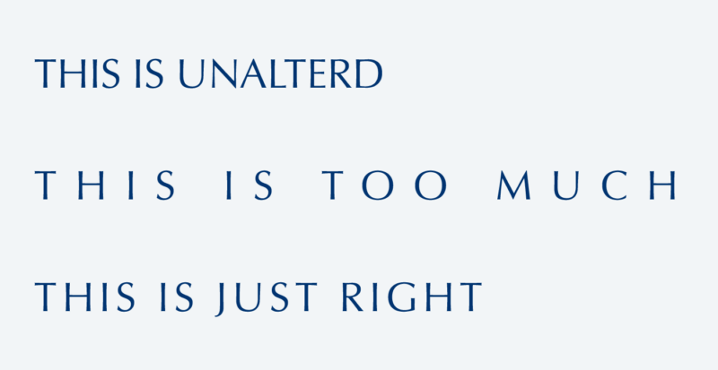 How tracking and kerning improves all caps text - Pimp my Type