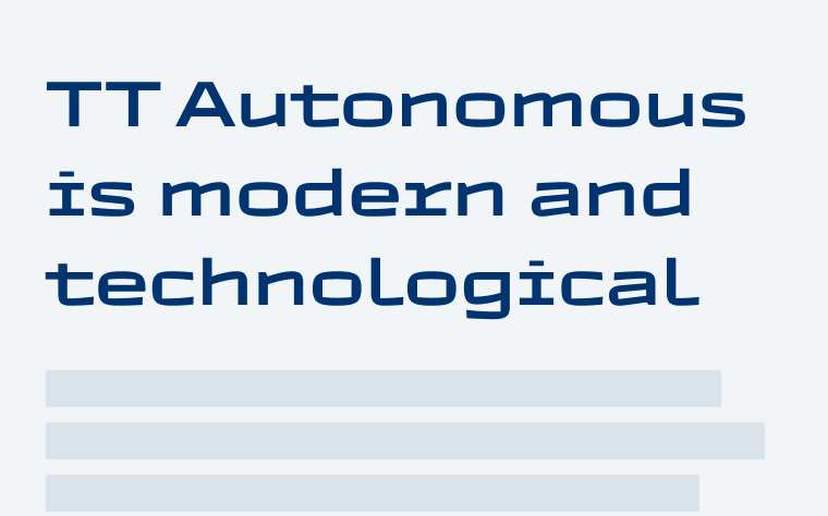 TT Autonomous - Pimp my Type