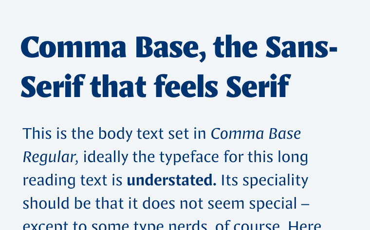 Comma Base - Pimp my Type