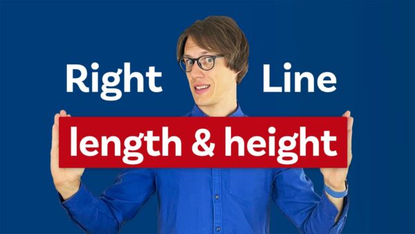 The right line length and line height