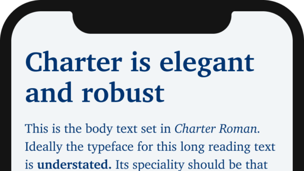 Charter is elegant and robust