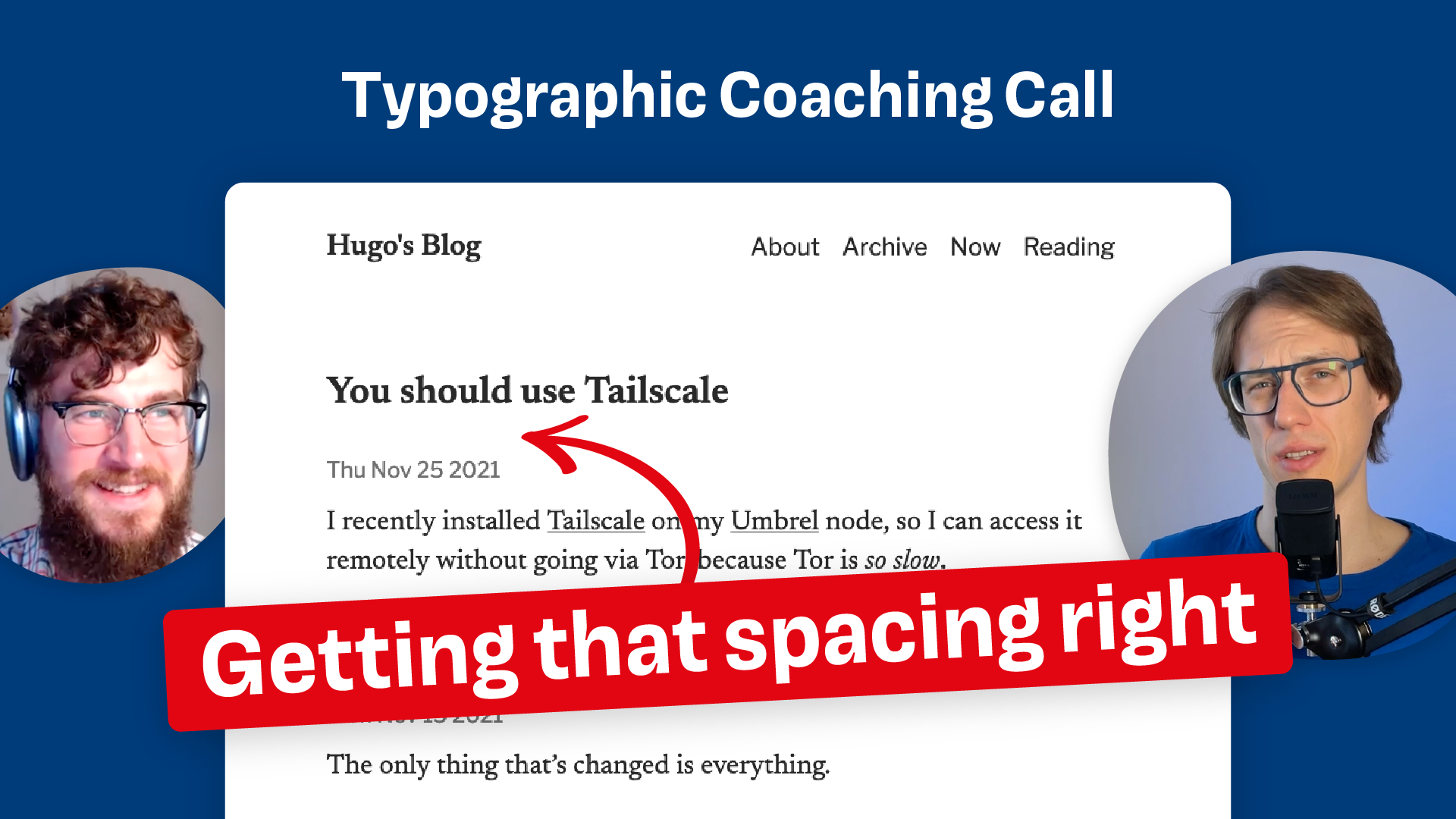 Spacing around headings