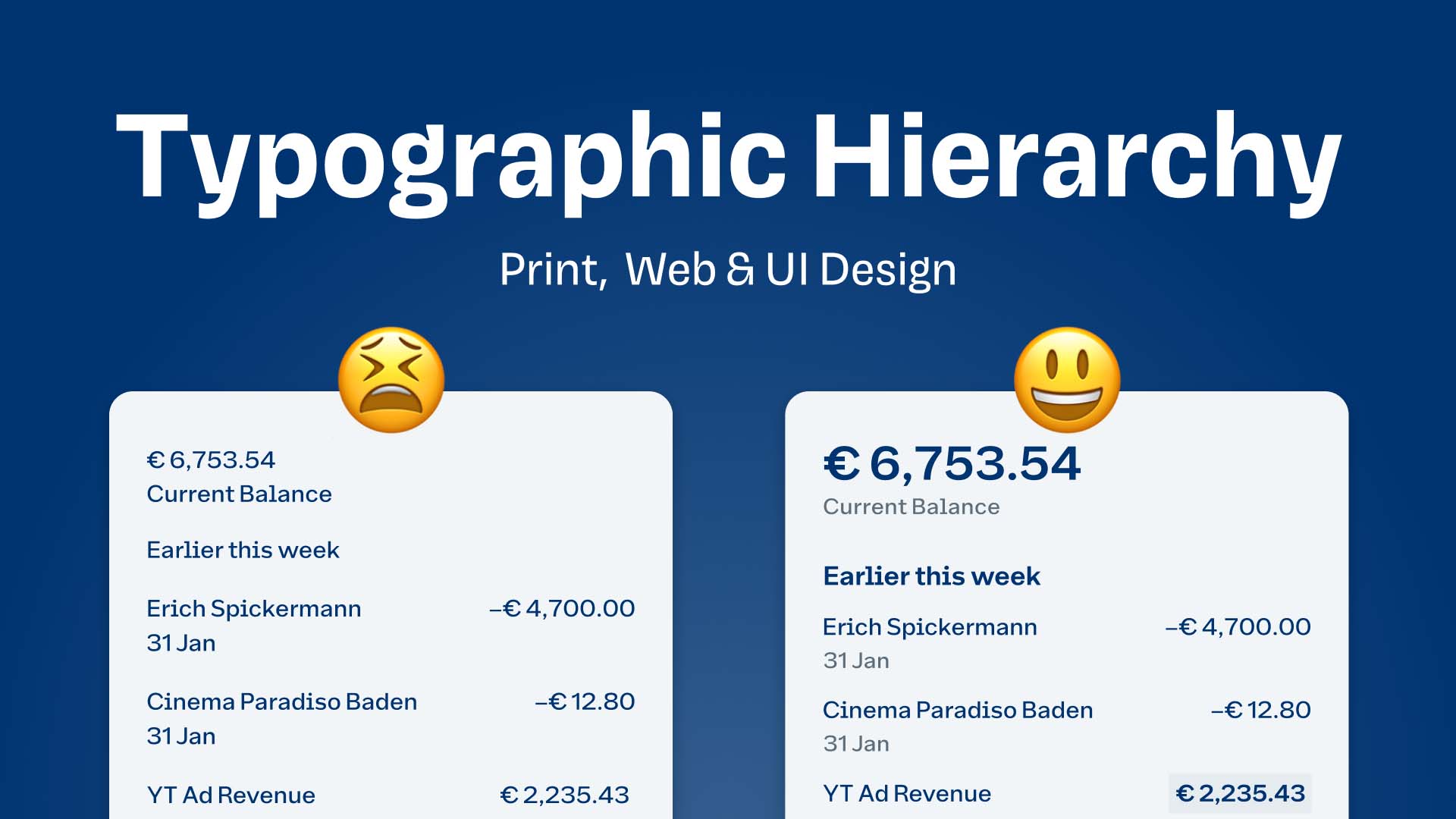 Typographic Hierarchy In Print Web App Design Pimp My Type