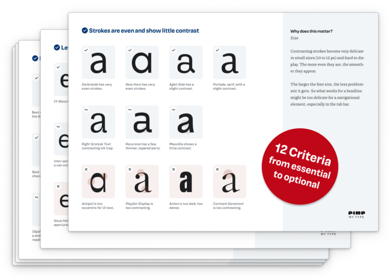 UI Fonts Checklist - Pimp my Type