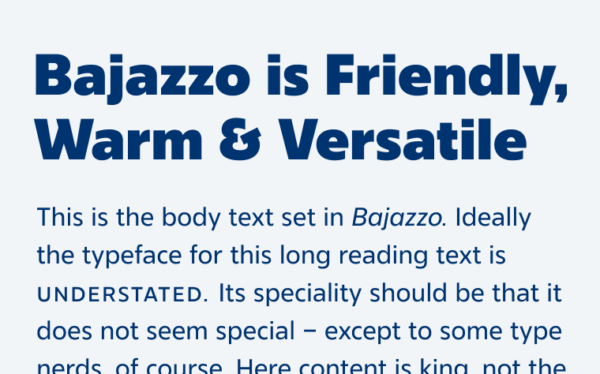 Bajazzo is Friendly, Warm & Versatile